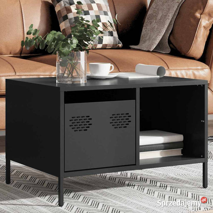 Stolik kawowy czarny 685x50x435 stal walcowana Warszawa