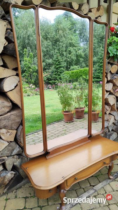 Toaletka drewniana na giętych nóżkach konsola Rzeszów