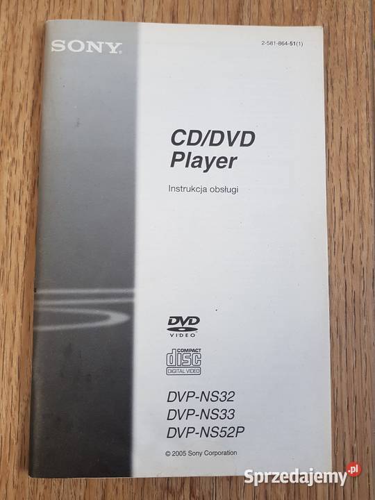 Sony CDDVD Player Instrukcja Obsługi DVPNS32 Golina
