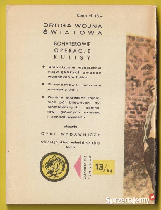 ŻÓŁTY TYGRYS OGNIE NA HAŁDACH 1984 Pozostałe Łódź