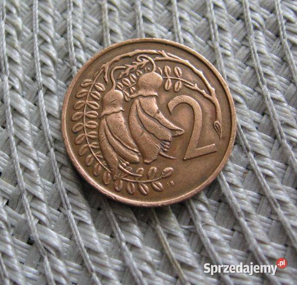 Nowa Zelandia 2 Centy 1967r wielkopolskie Kalisz