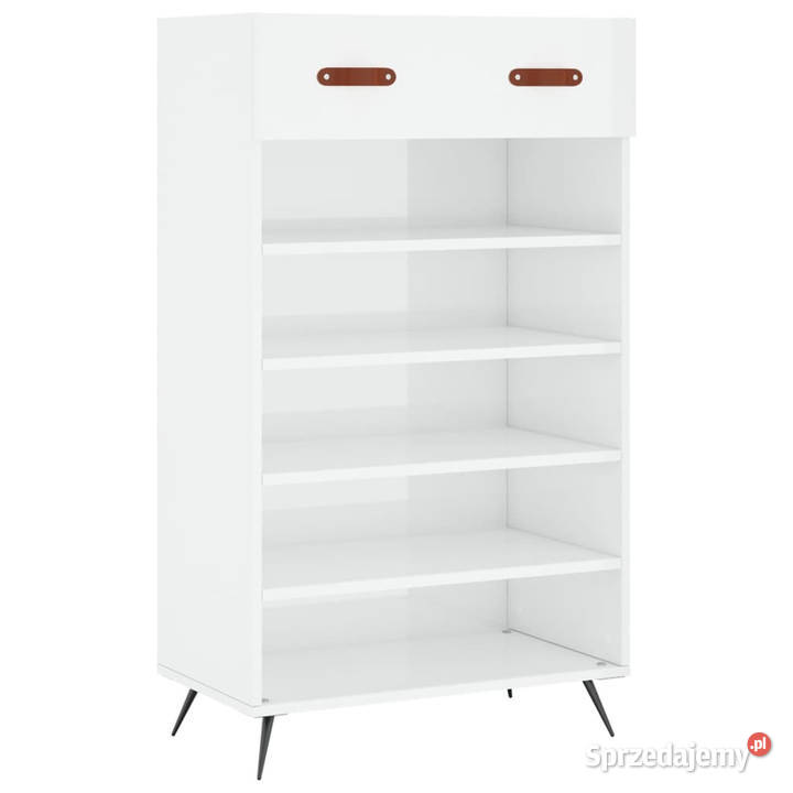 Szafka na buty wysoki połysk biała 60x35x105 Warszawa