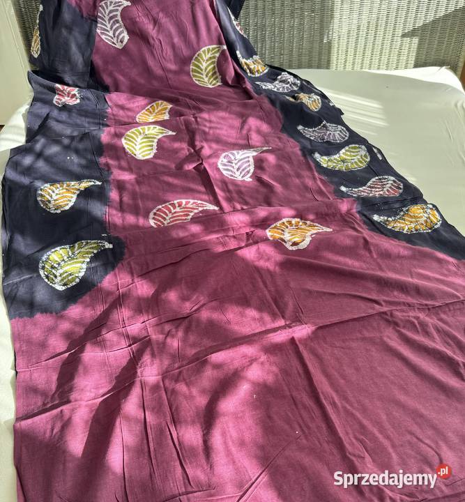 Sari tradycyjny batik ze Sri Lanki z cieniutkiej Katowice