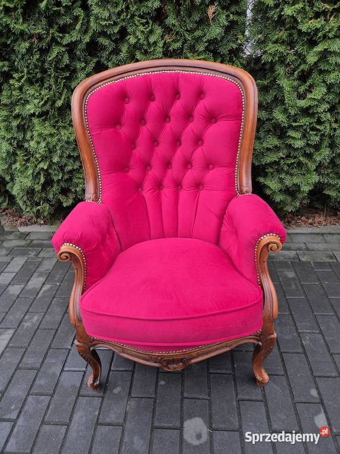 Fotel w stylu ludwikowskim łódzkie Rawa Mazowiecka