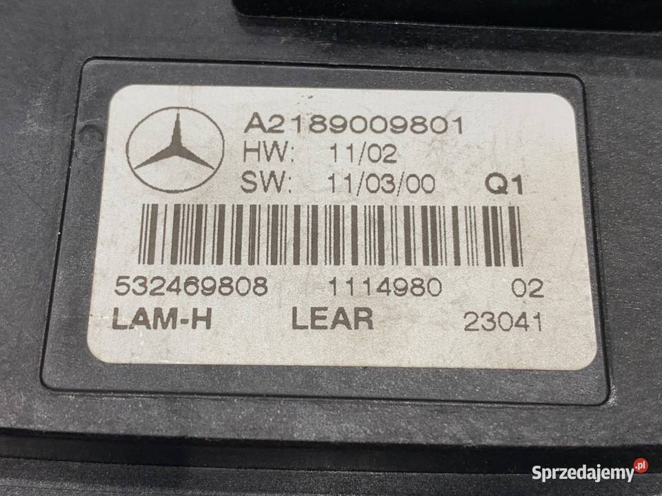PRZETWORNICA LED MERCEDES C218 A2189009801 1117