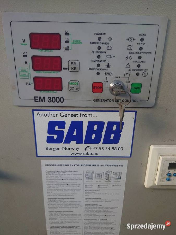 Agregat prądotwórczy 100 kw pomorskie Kartuzy