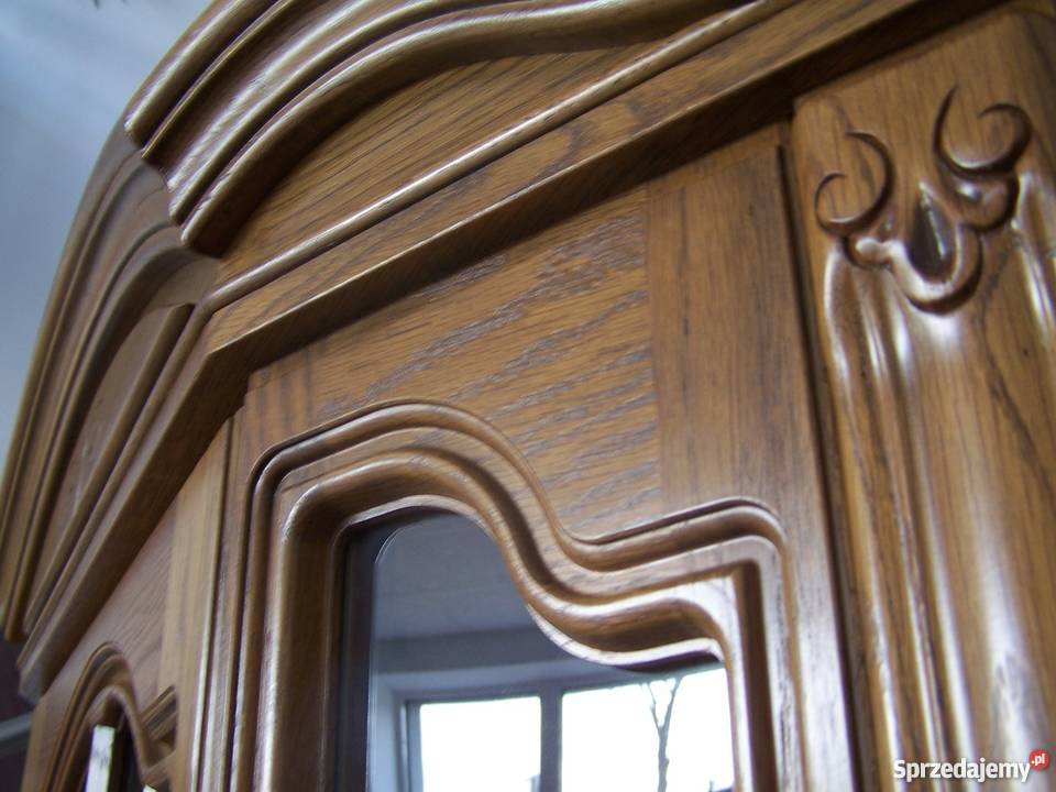 Witryna dębowa witrynka rustikal 115 Jasionów sprzedam