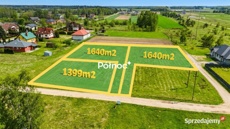 3 działki pod zabudowę mieszkaniową i usługi 40m Czosnówka