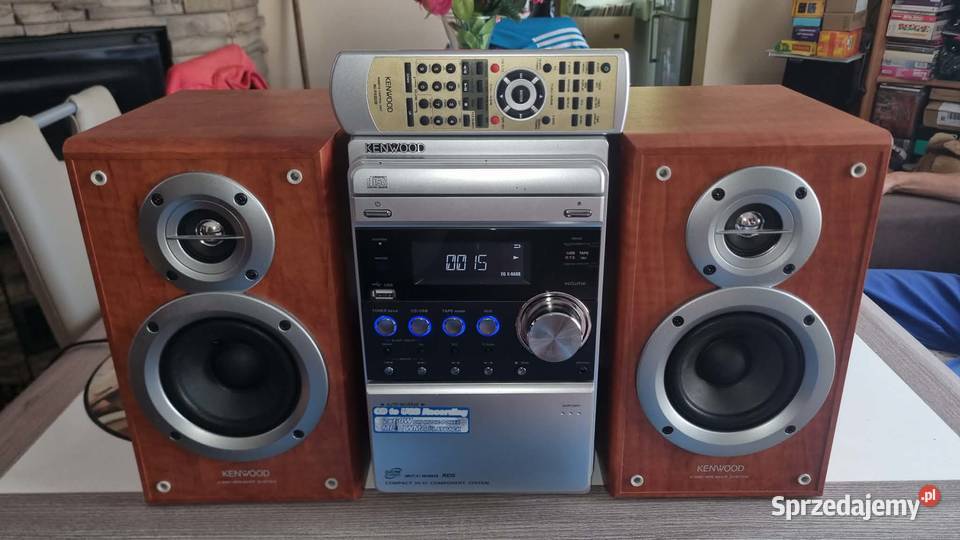 Mikrowieża HiFi Kenwood M505 USB CD MP3 Kaseta z łódzkie Warta