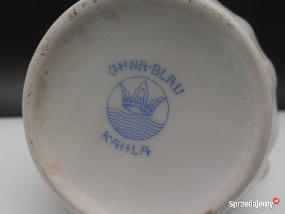 Porcelanowy Mlecznik Kahla China Blau Vintage z Porcelana i szkło wielkopolskie Raszków