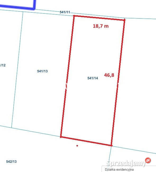 sprzedaży gruntu 868m2 Myślenice 868m2 Nieruchomości