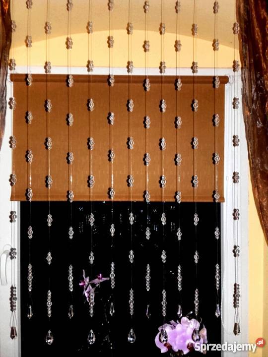KORALIKI NA OKNO KRYSZTAŁY 150 NOWOŚĆ przezroczysty Wystrój okien