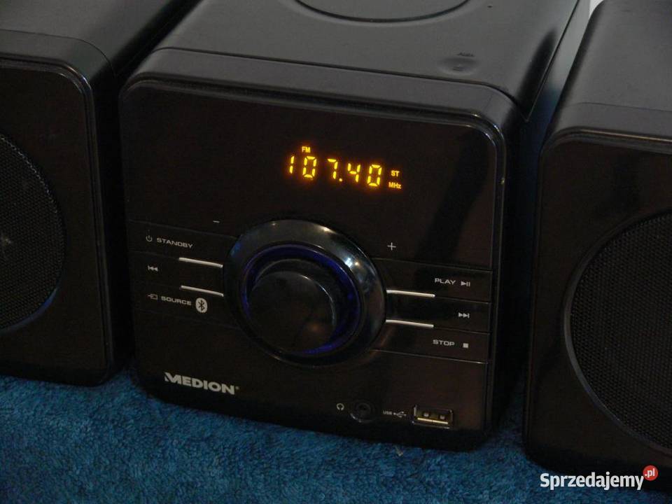Wieża Medion z kolumnami CD USB mp3 BT WYSYŁKA Wieże i miniwieże
