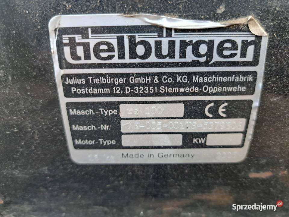 Tielbrger AE005001TS Pług śnieżny RS 100 do T60 Części i akcesoria małopolskie