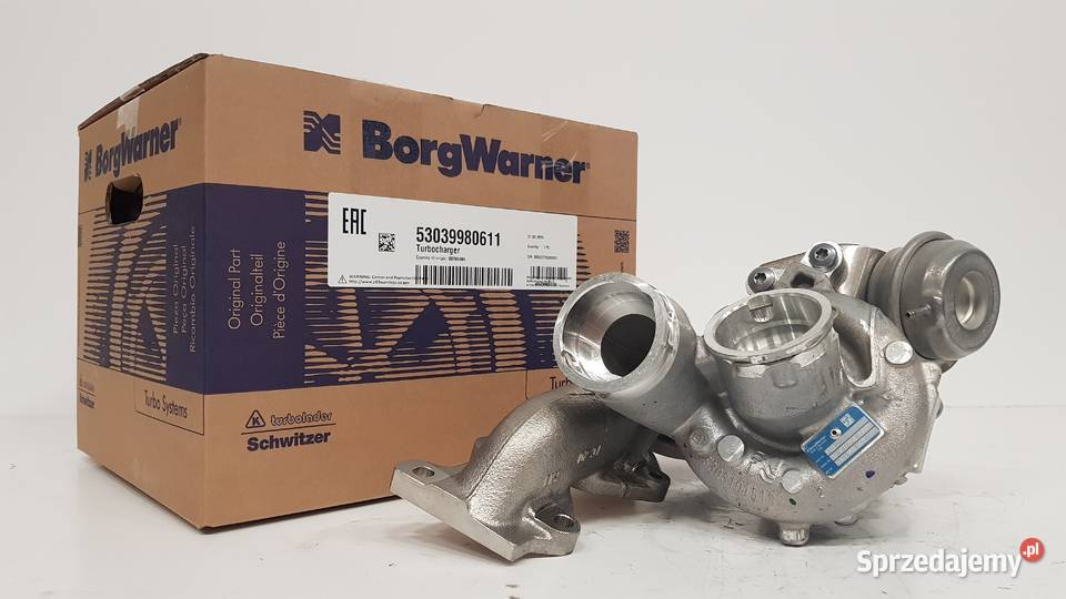 Nowa turbosprężarka BorgWarner KKK 53039980611 osobowe mazowieckie Siedlce sprzedam