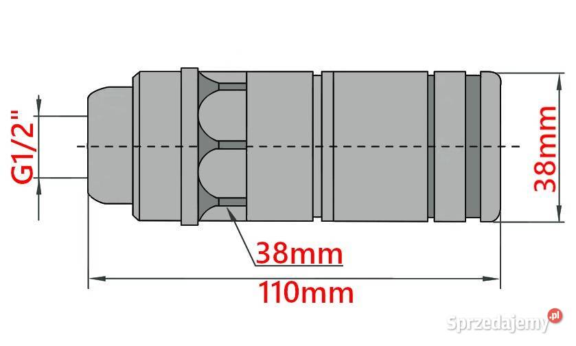SZYBKOZŁĄCZE AUTOMATYCZNE GNIAZDO 12 GP3CFPV