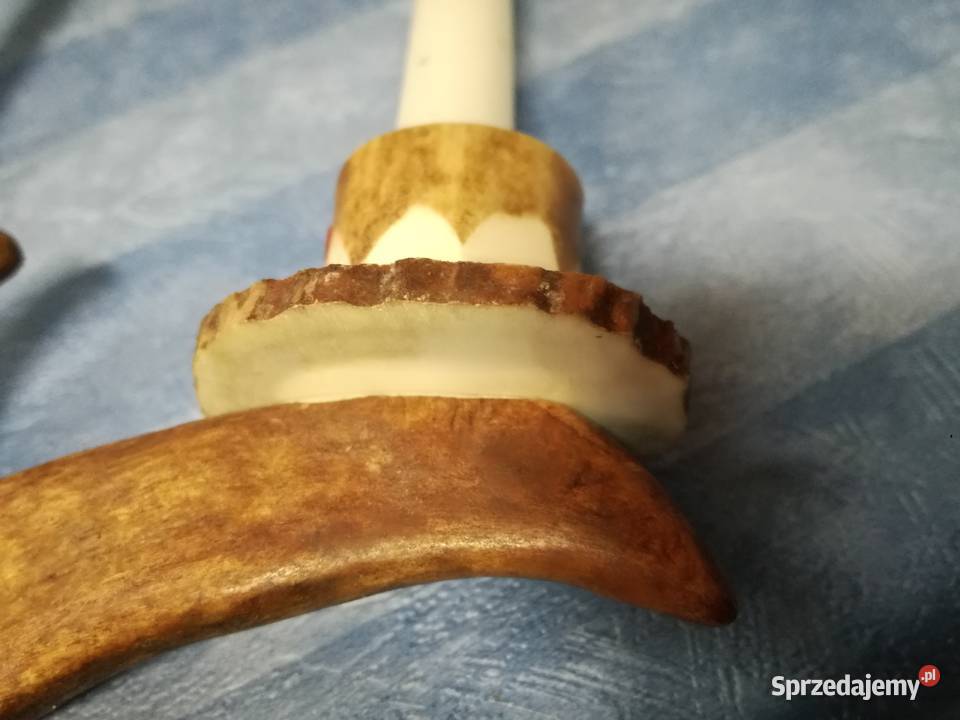 Świecznik wykonany z poroża Stargard sprzedam