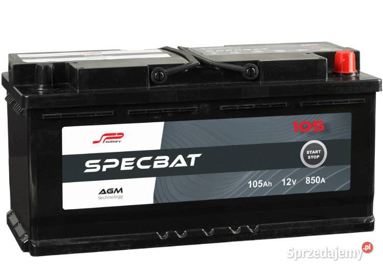 Akumulator 105Ah 850A SPECBAT AGM STARTSTOP Akumulatory Poznań