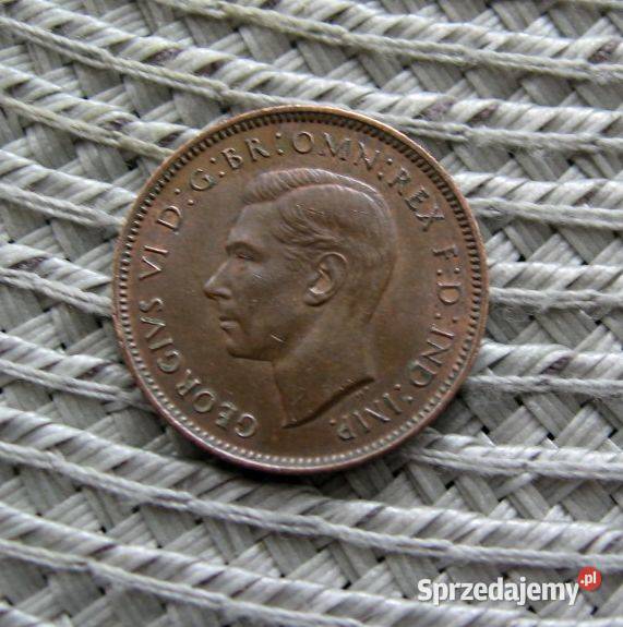 Wielka Brytania 1 Farting 1948r wielkopolskie Kalisz