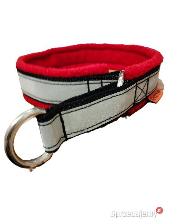 Wygodna Obroża Polarowa z Odblaskiem Rozmiar 50 Kraków