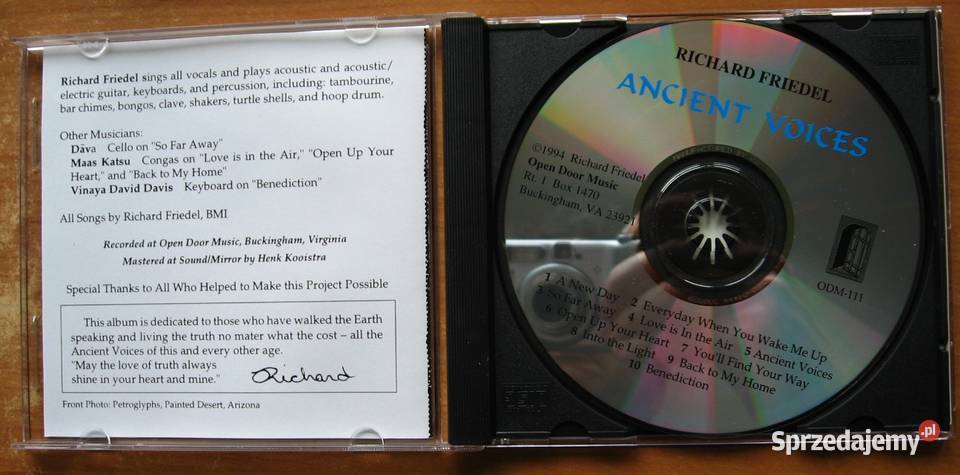 Richard Friedel Ancient Voices Kępice sprzedam