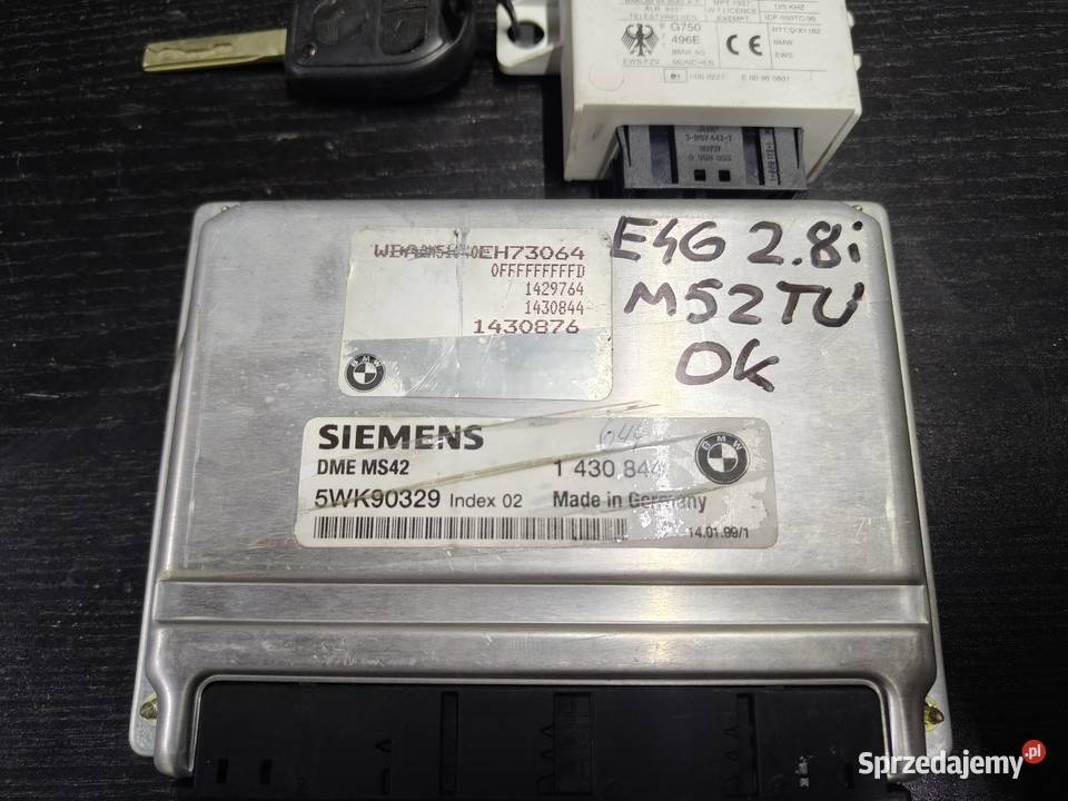 Bmw e46 e39 28i m52tu ms42 zestaw startowy Komputery