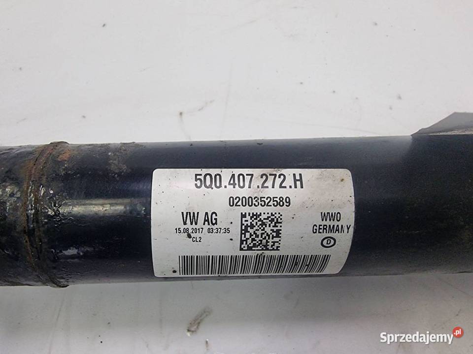 PÓŁOŚ PRAWA PRZÓD VOLKSWAGEN GOLF VII 5Q040272H Lipno
