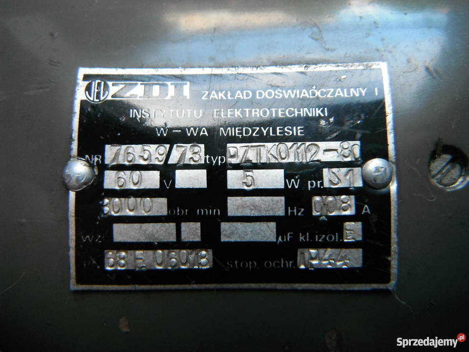PZTKO11280 Prądnica tachometryczna 60V 5W