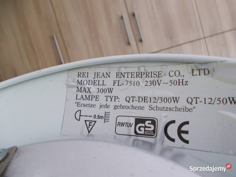lampa stojąca halogenowa z regulacją firmy Rei śląskie Mikołów