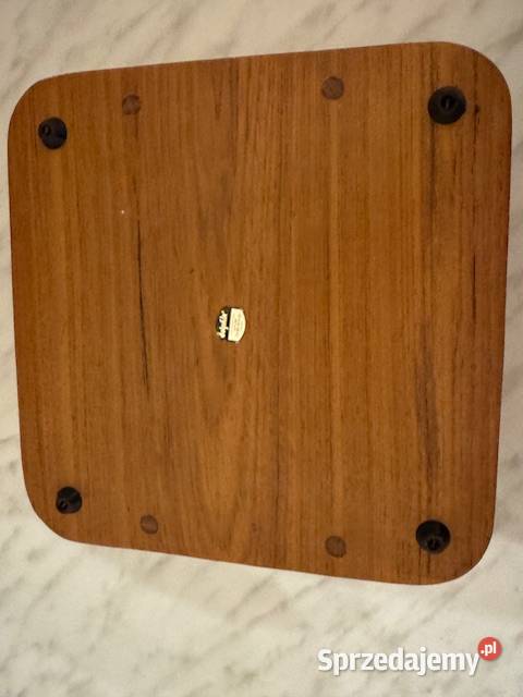 Podstawka Taca z uchwytami drewniana z czasów Częstochowa