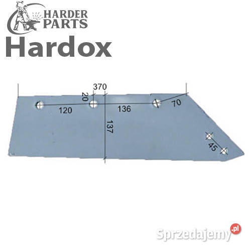 Lemiesz 300hektarów HARDOX 969021P 12 do pługa nieuszkodzony podlaskie Suwałki