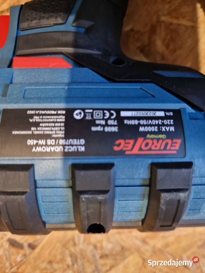 Klucz udarowy elektryczny Eurotec 12 750 NM Głogowa