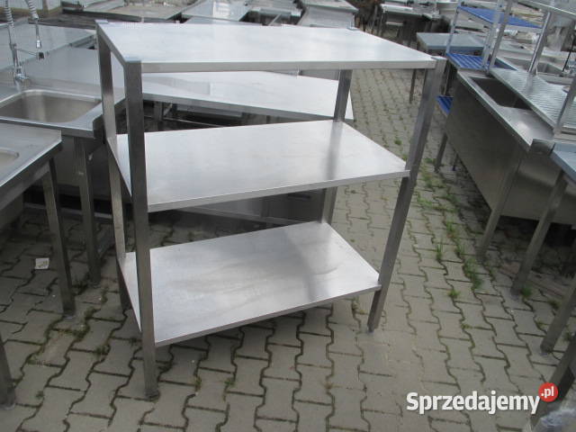 Solidny Regał Gastronomiczny Stal Nierdzewna 3 Ostrów Wielkopolski