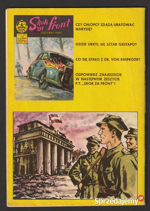 PODZIEMNY FRONT PRZED ŚWITEM 1979 Łódź sprzedam