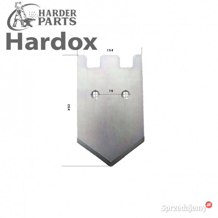 Lemiesz HARDOX 08900071S do kombajnu Suwałki