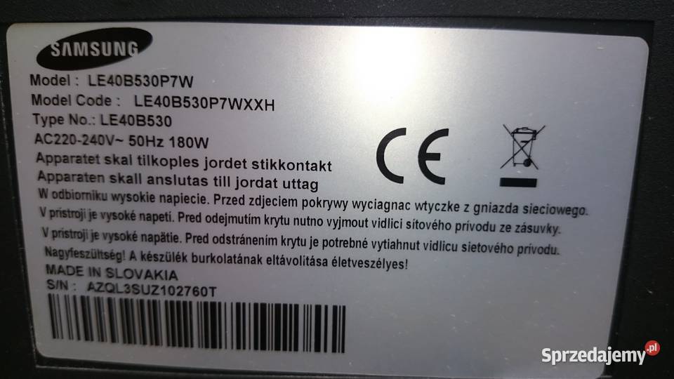 5 telewizorów do naprawy na części