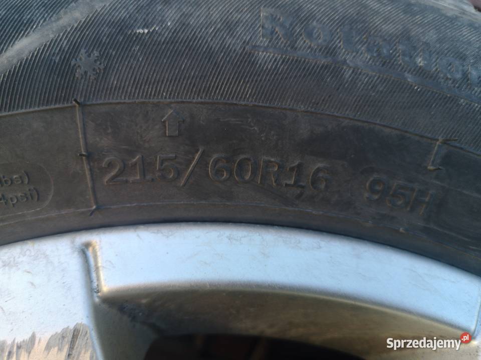 Felgi Ford Ronal 5x112 YM2JBA Plus Opony Zimowe Skomielna Biała