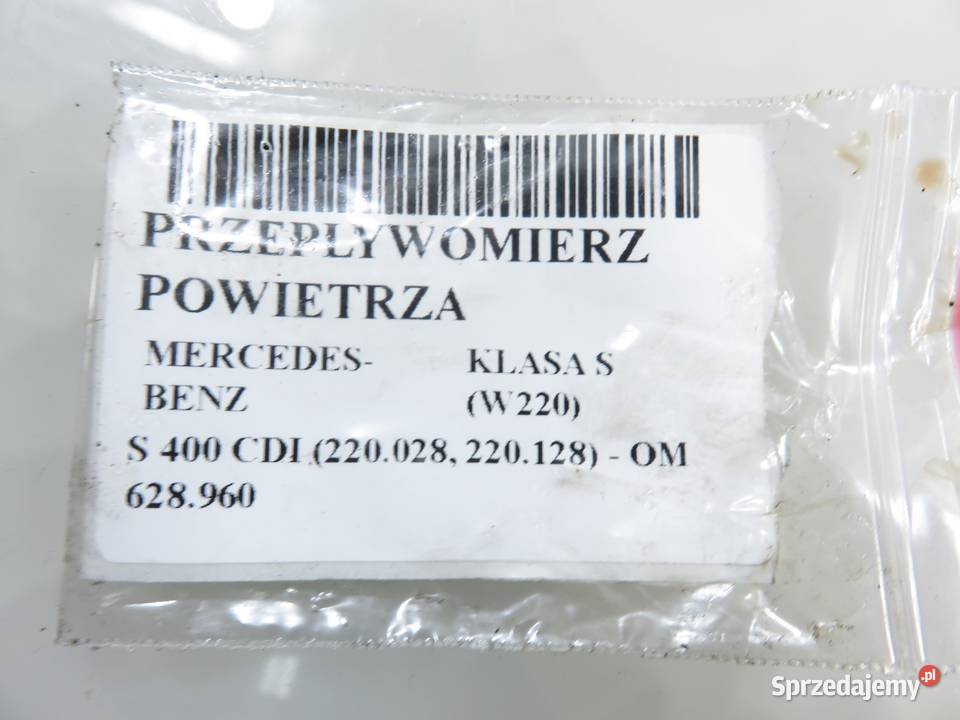 PRZEPŁYWOMIERZ MERCEDES W220 S 400 CDI 5WK9633 osobowe sprzedam