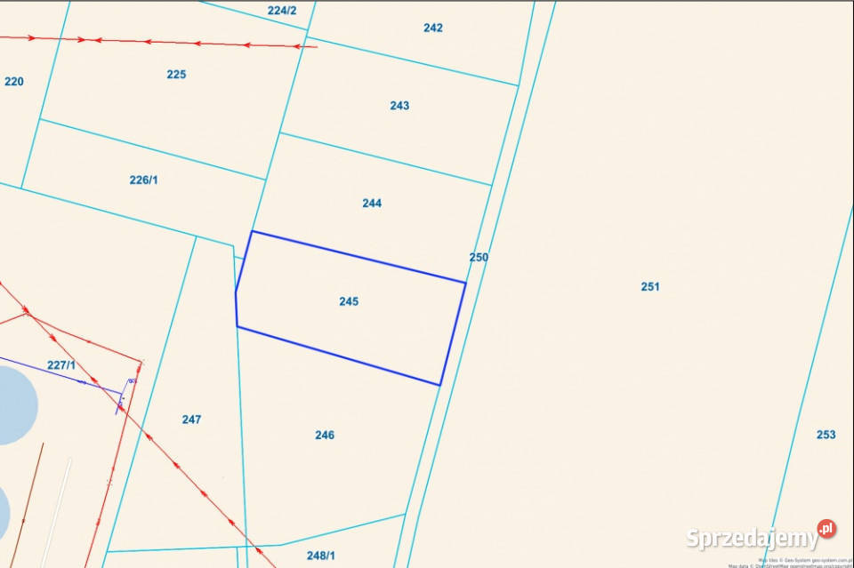 DZIAŁKA USŁUGOWA 2000 m KOBYLIN gmina GRÓJEC 170zł/m2 sprzedam