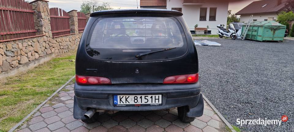 Fiat Seicento 11 benzyna 2002r czarny Van nowy małopolskie Kraków sprzedam