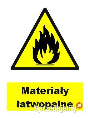Naklejka Materiały łatwopalne 10 x 15 mm GF061 Kamionna