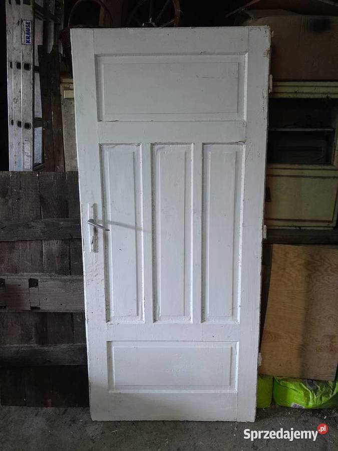 Stare drewniane drzwi zabytek PRL retro vintage Antyki, Sztuka, Kolekcje śląskie Dąbrowa Górnicza