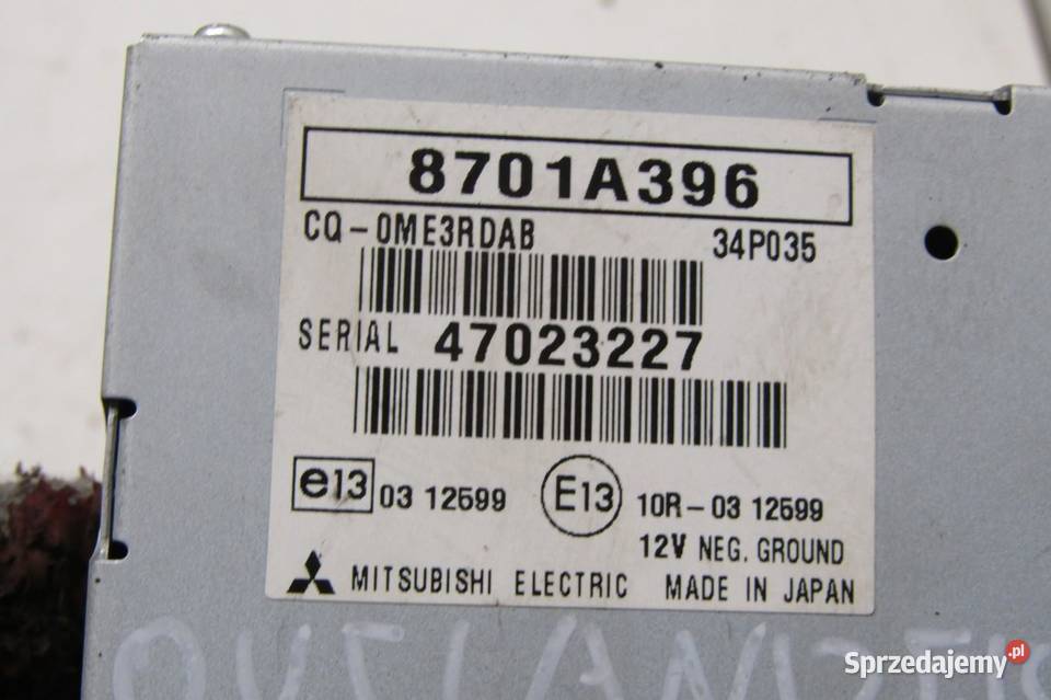 MODUŁ STEROWNIK RADIA MITSUBISHI OUTLANDER III osobowe