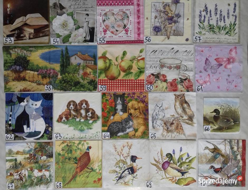 Serwetki decoupage różna tematyka NOWE WZORY Laskowiec