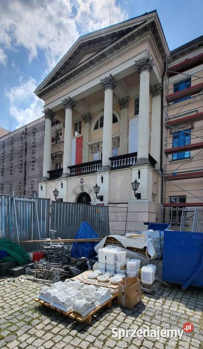 Sztukateria na elewacje gres marmurowy rozeta lubuskie Zielona Góra