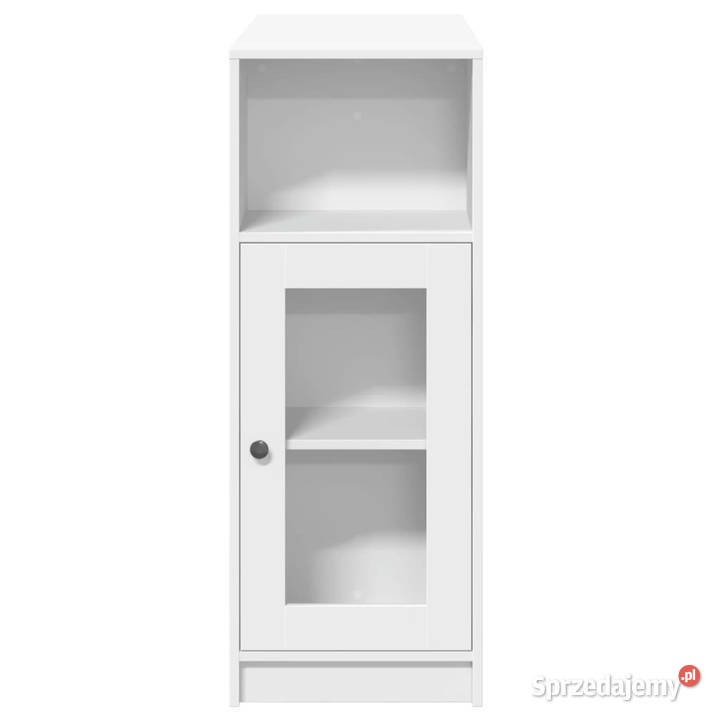 Stolik barowy z przegrodami biały 101x40x1035
