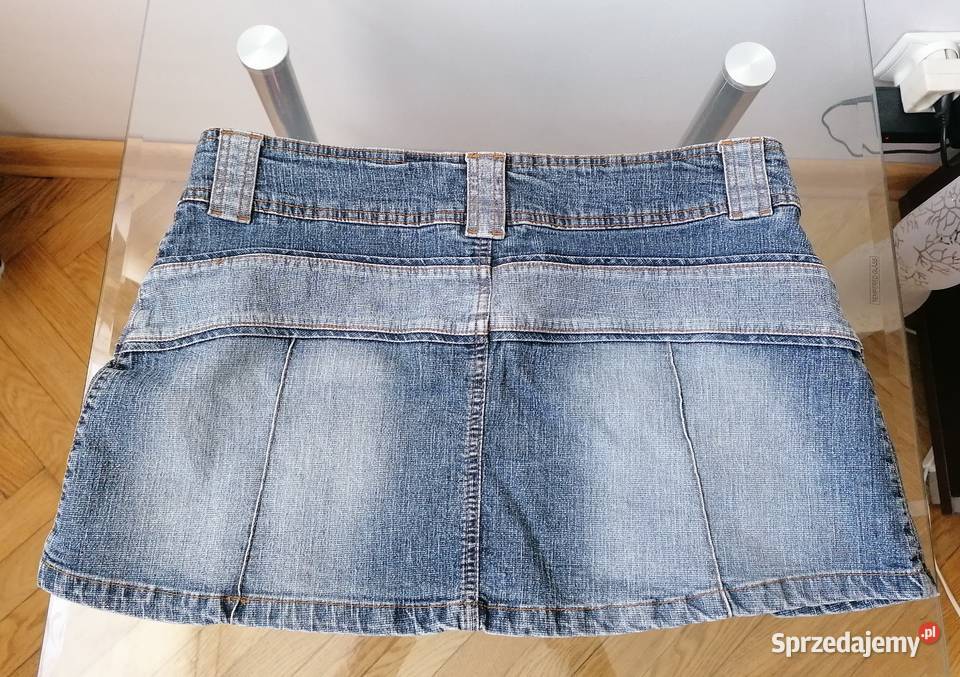 JEANSOWA MINI SPÓDNICZKA DENIM RUK 16 EUR 44 Łódź sprzedam
