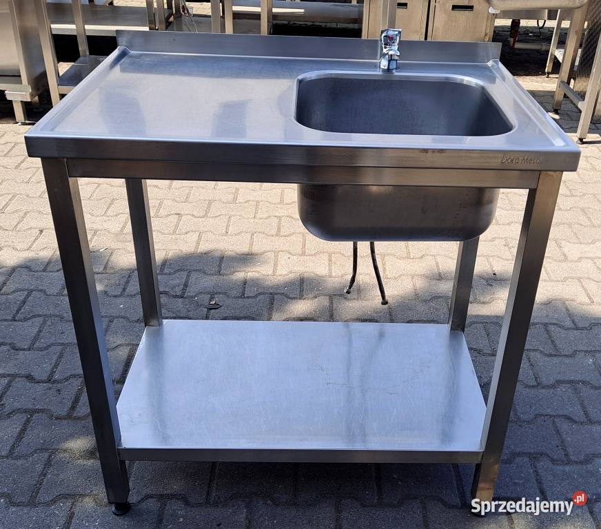 ZLEW 1 KOMOROWY Z PÓŁKĄ DORA METAL 906085 M794N Biznes i Przemysł Nowe Skalmierzyce