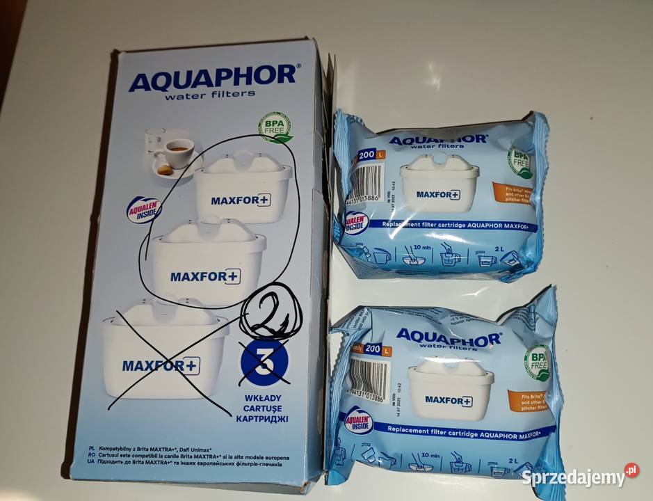 2 nowe wkłady do dzbanka filtrującego Aquaphor Wrocław