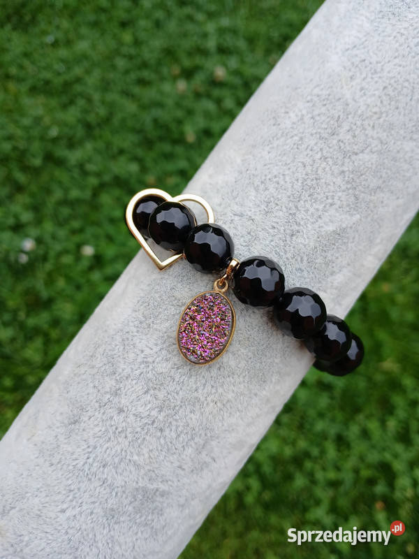 Bransoletka damska z Onyksu fasetowanego z Kielce